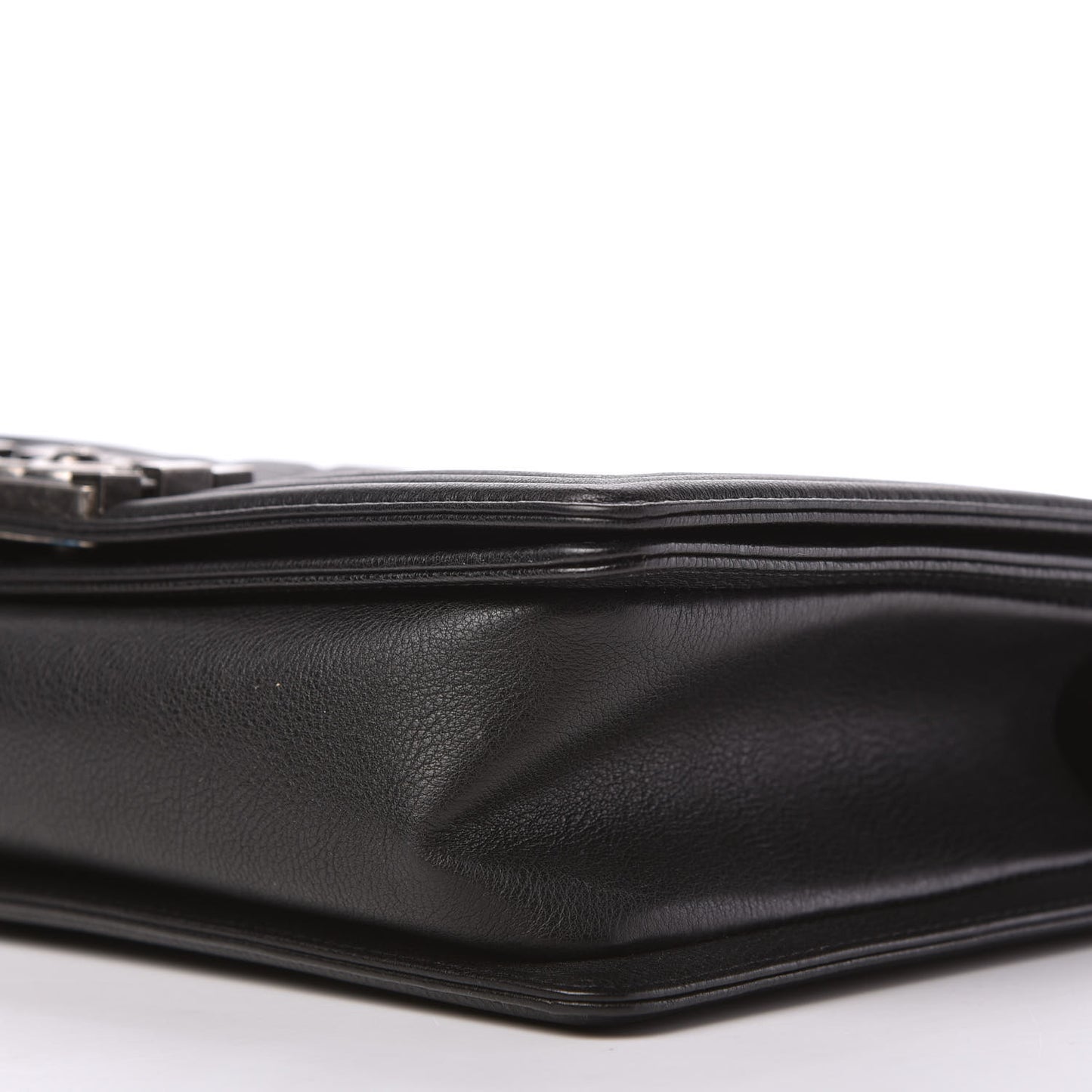 Grained Calfskin Quilted New Medium Boy Flap Black