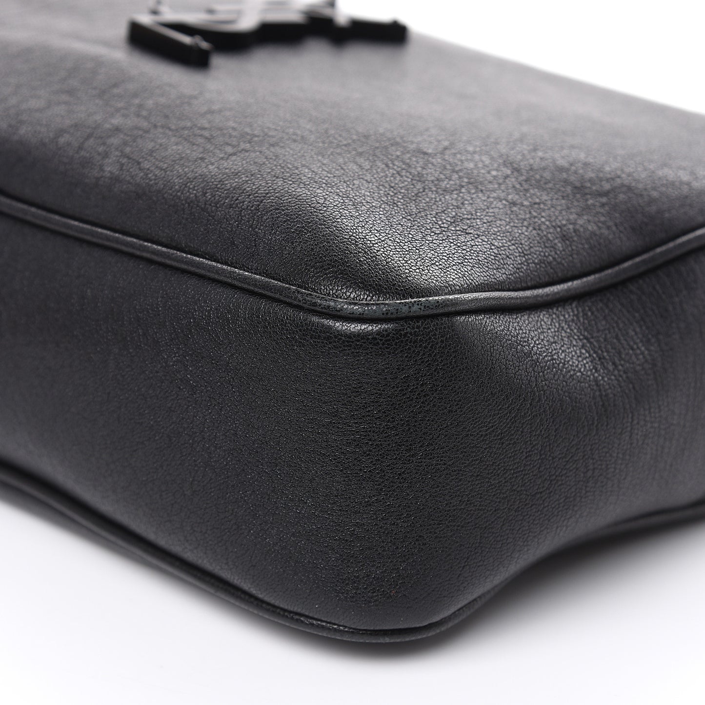 Lambskin Monogram Small Lou Camera Bag Black