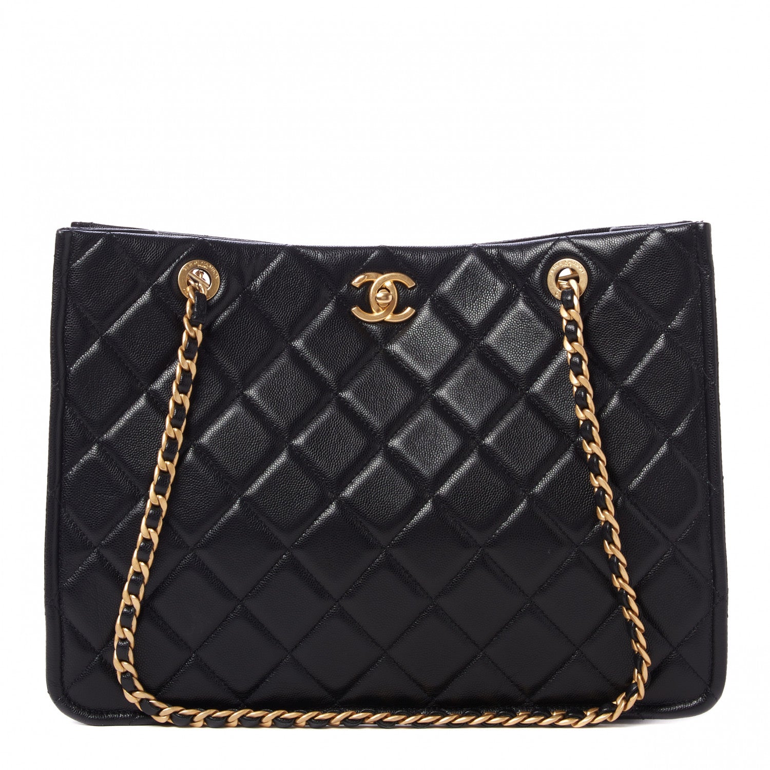 Chanel Caviar Quilted Sweet Classic Shopping Tote Black 1 of 9