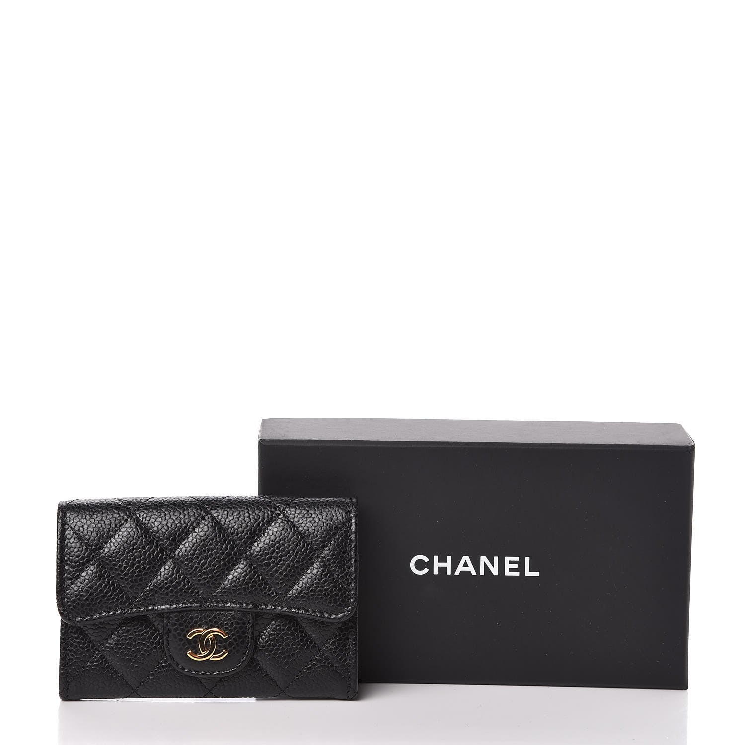 Chanel Caviar Quilted Flap Card Holder Black 9 of 9