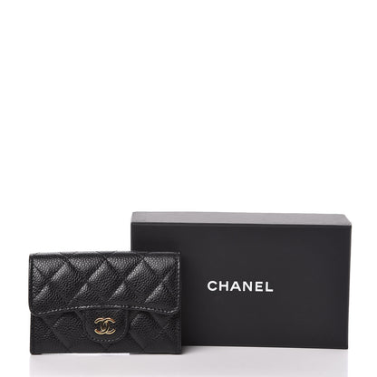 Chanel Caviar Quilted Flap Card Holder Black 9 of 9