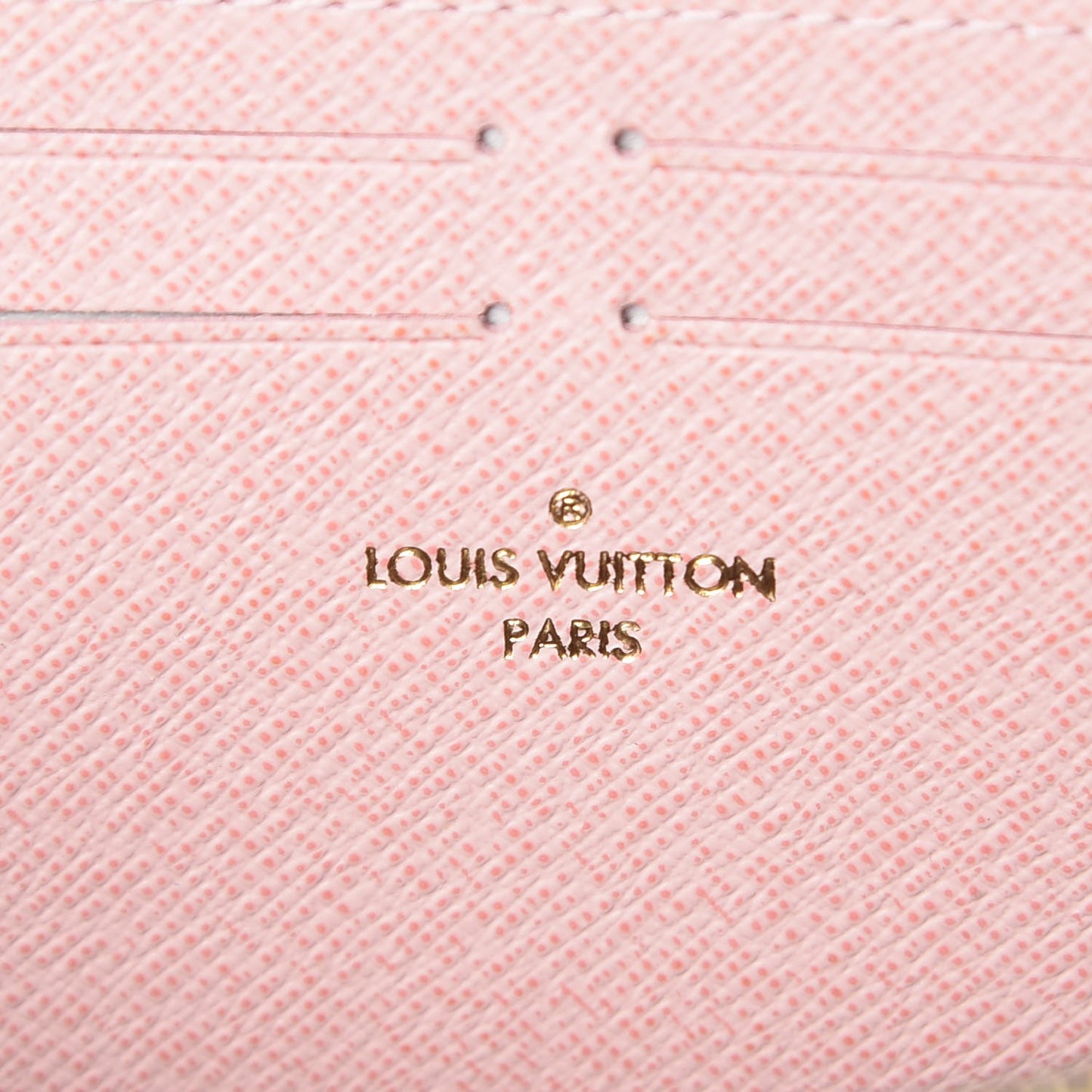 Damier Ebene Clemence Wallet Rose Ballerine
