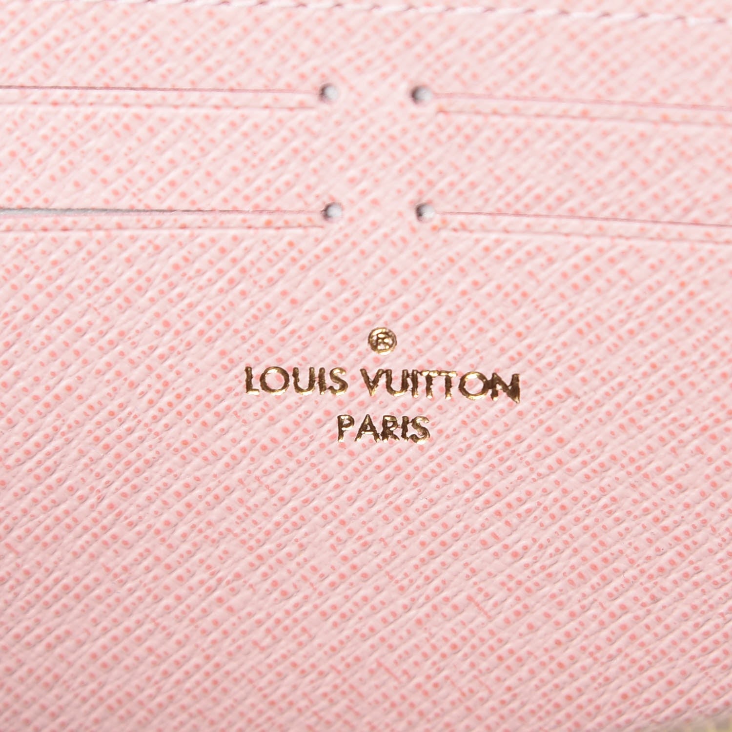 Louis Vuitton Damier Ebene Clemence Wallet Rose Ballerine 6 of 7