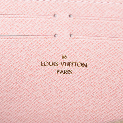 Louis Vuitton Damier Ebene Clemence Wallet Rose Ballerine 6 of 7