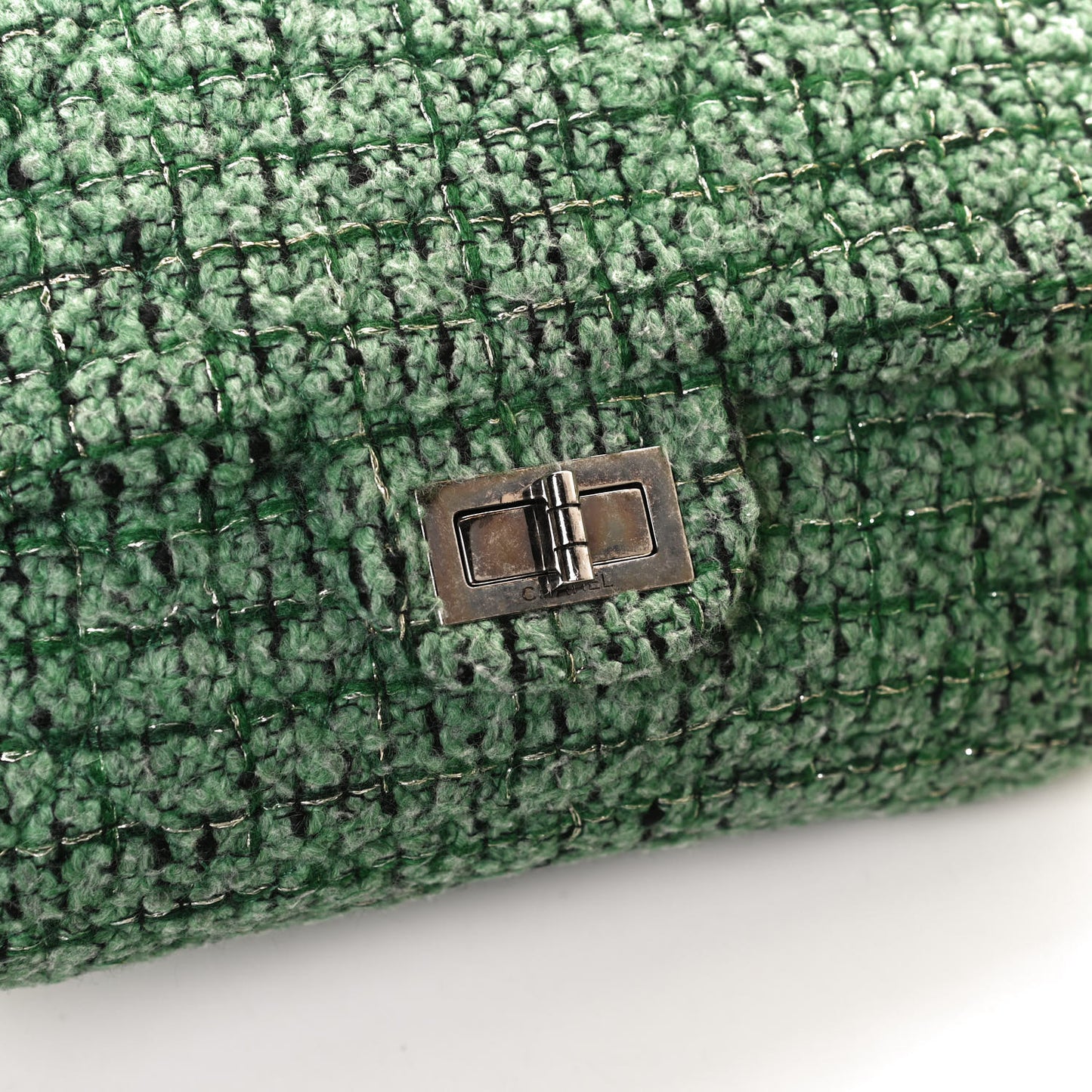 Tweed Easy 2.55 Reissue Flap Green