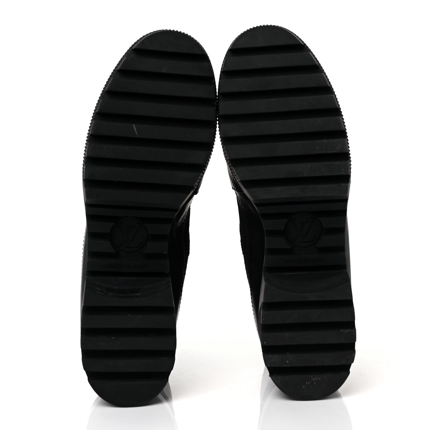 Louis Vuitton Suede Calfskin Monogram LV Black Heart Laureate Platform Desert Boots 39 Black 5 of 7