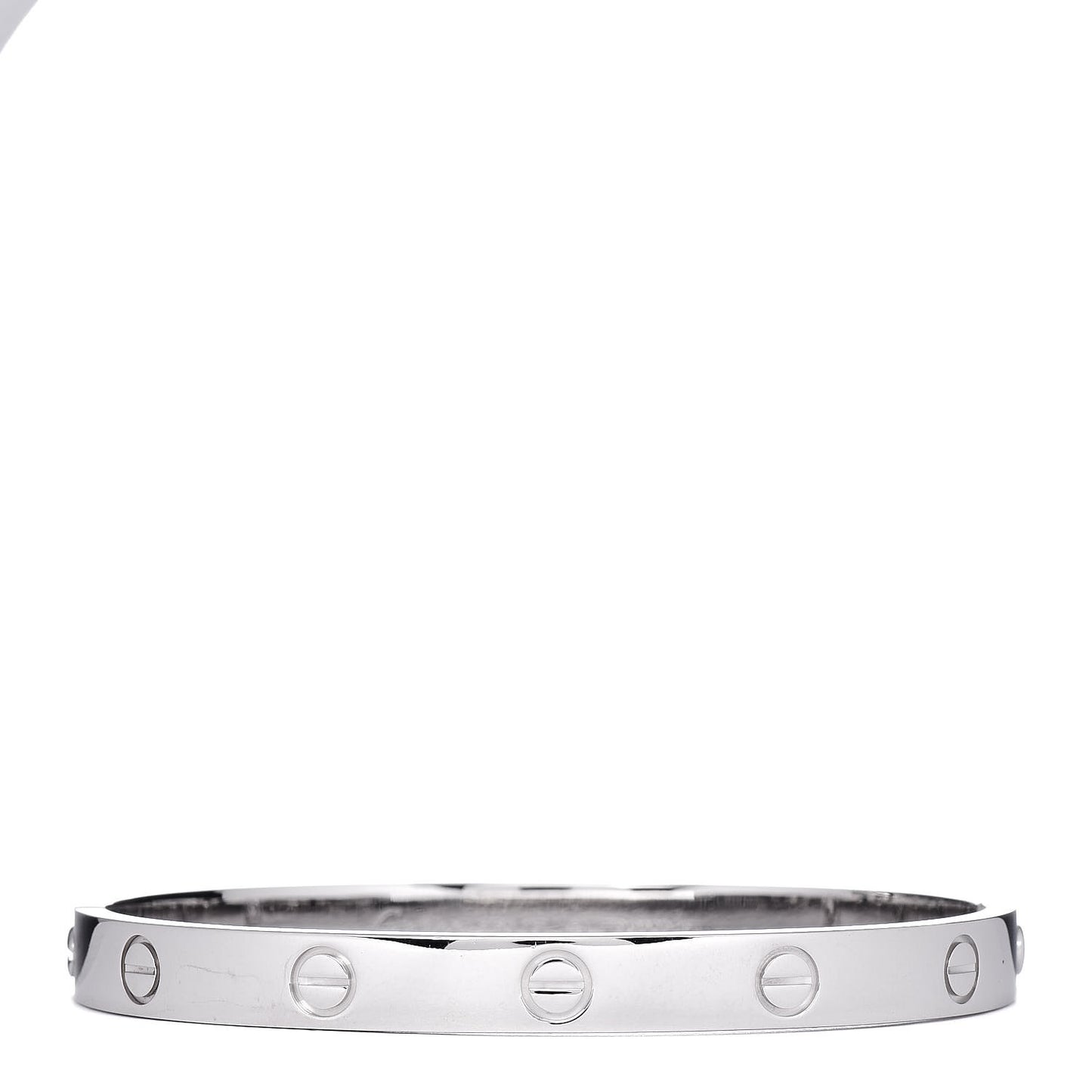 18K White Gold LOVE Bracelet 17