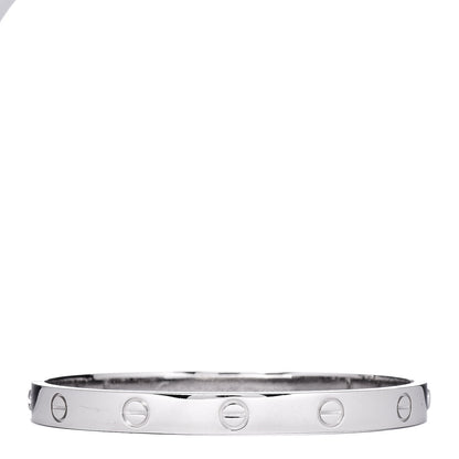Cartier 18K White Gold LOVE Bracelet 17 1 of 6