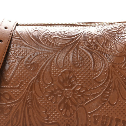 Louis Vuitton Supple Calfskin Embossed Virginia Cowboy Speedy Bandouliere Brown 7 of 9