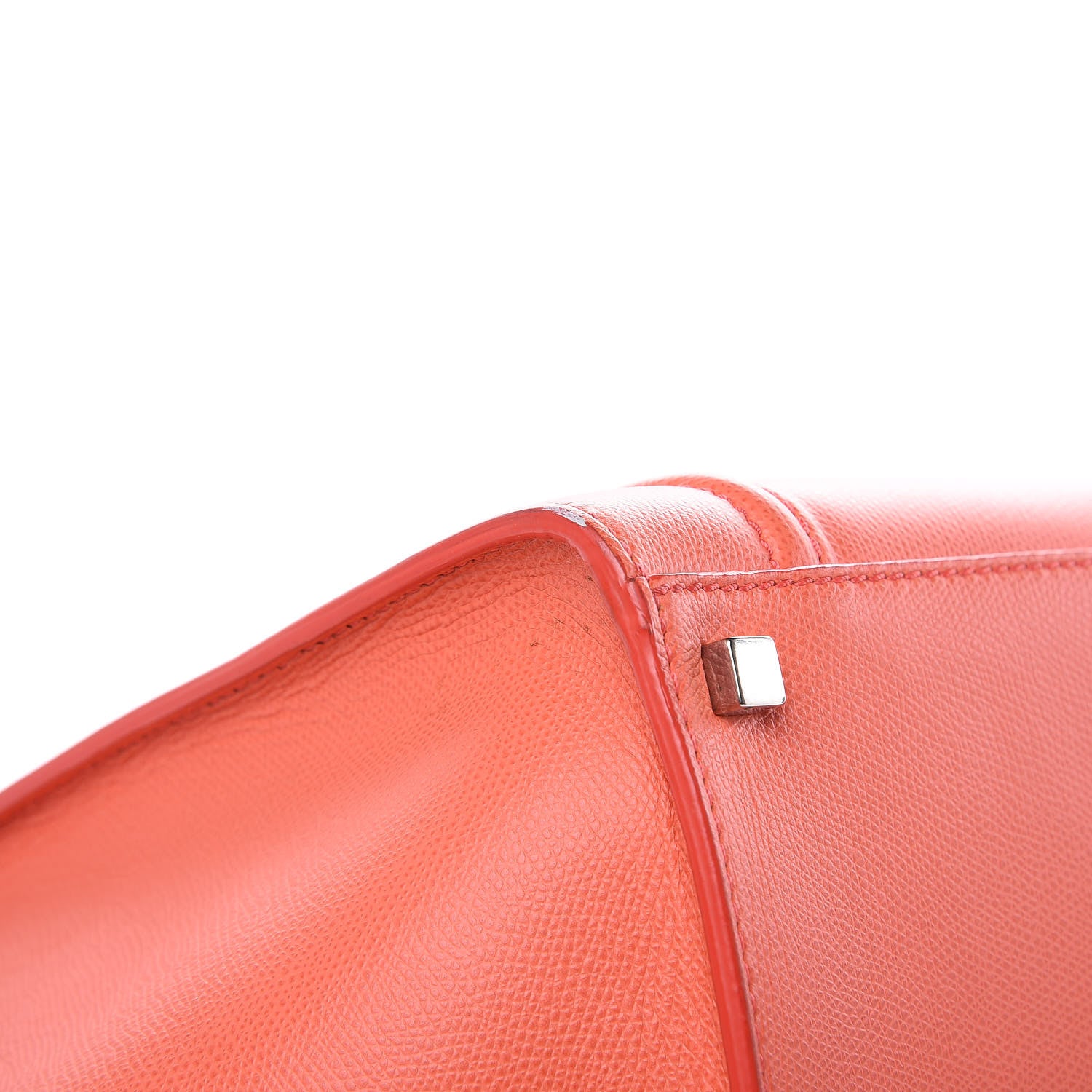 Celine Grained Calfskin Medium Phantom Luggage Coral 12 of 19