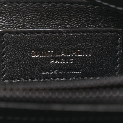 Saint Laurent Calfskin Y Quilted Monogram Monochrome Small Loulou Chain Satchel Black 6 of 10