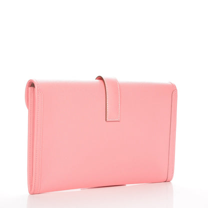 Hermes Epsom Jige PM Clutch Rose Confetti 3 of 8