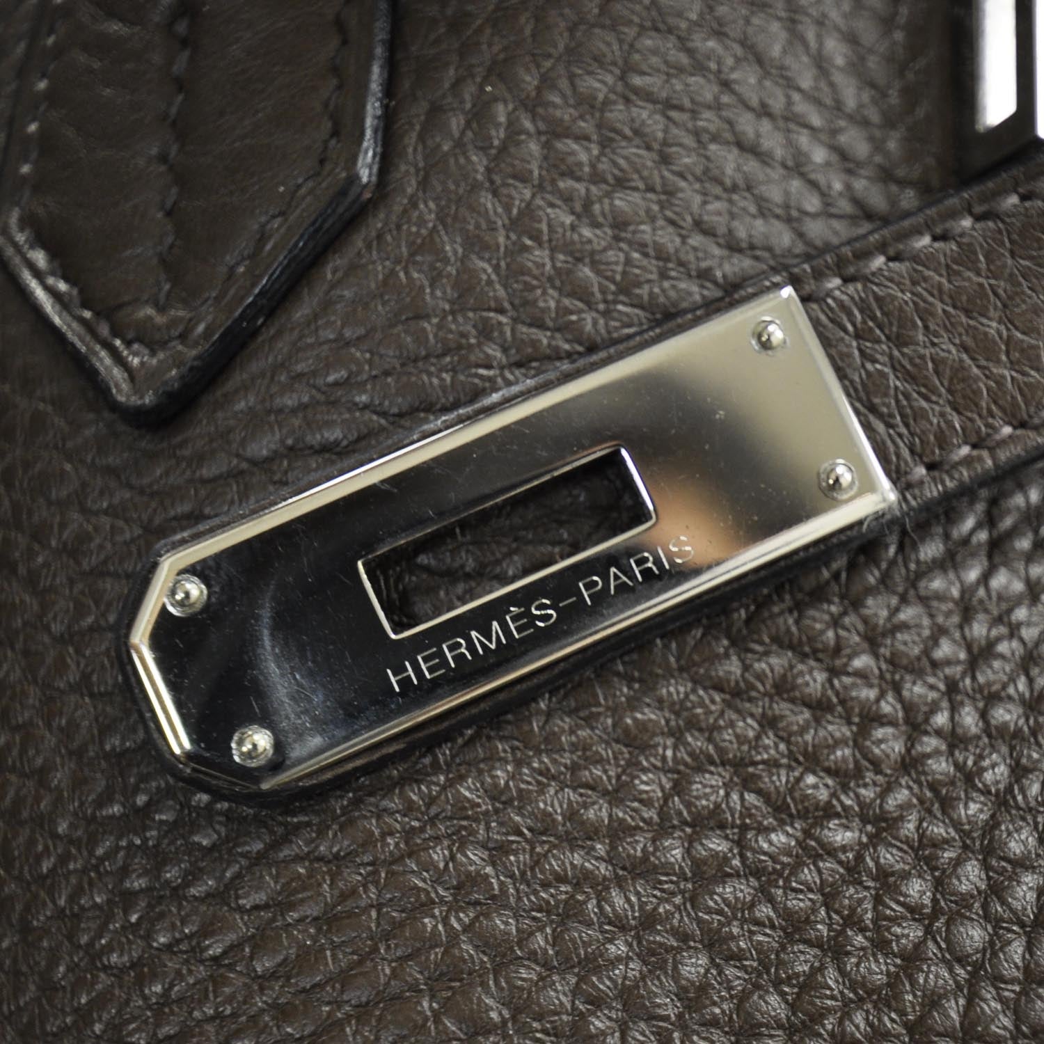 Hermes Taurillon Clemence Birkin 40 Cafe Brown 10 of 12