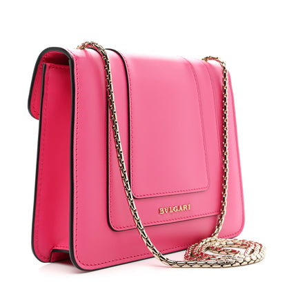 Bulgari Calfskin Small Serpenti Forever Snake Strap Crossbody Bag Pink 4 of 11