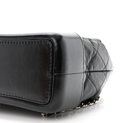 Chanel Aged Calfskin Quilted Small Gabrielle Backpack Black 10 of 11