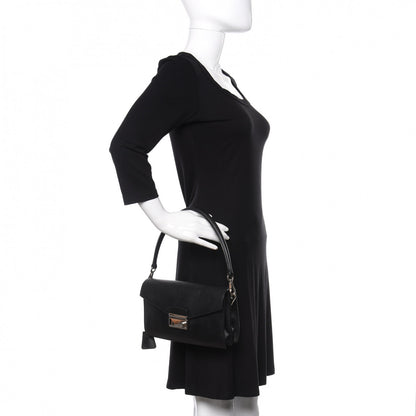 Prada Saffiano Lux Sound Shoulder Bag Black 2 of 14