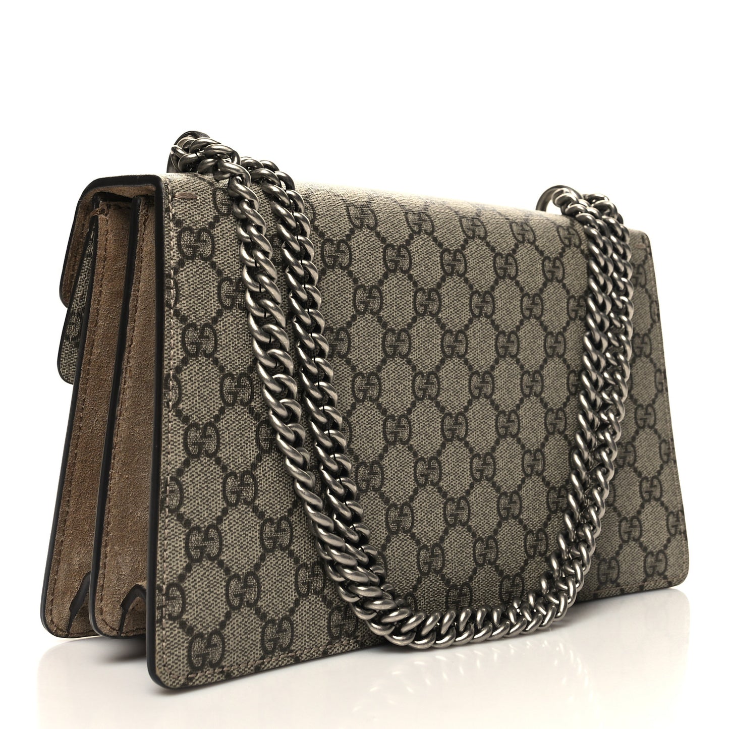 GG Supreme Monogram Small Dionysus Shoulder Bag Taupe