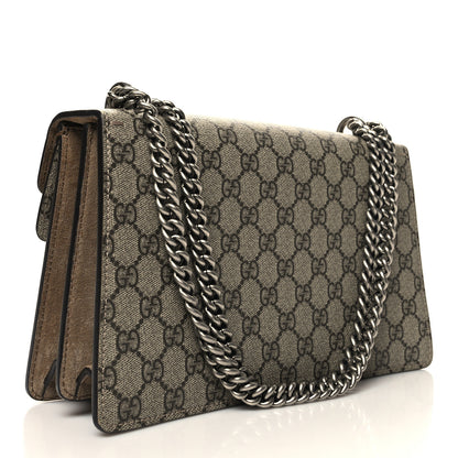 Gucci GG Supreme Monogram Small Dionysus Shoulder Bag Taupe 2 of 13