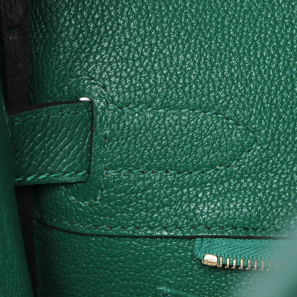 Hermes Epsom Birkin 30 Vert Vertigo 21 of 35