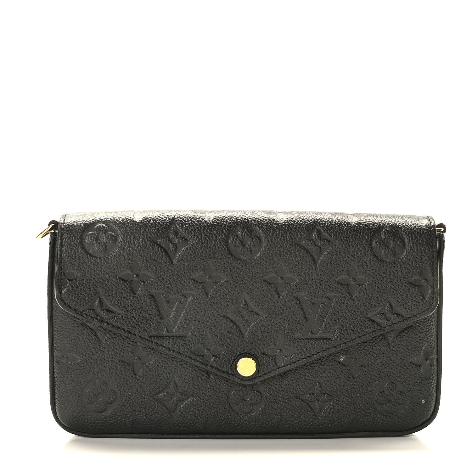 Louis Vuitton Empreinte Pochette Felicie Chain Wallet Black 1 of 10