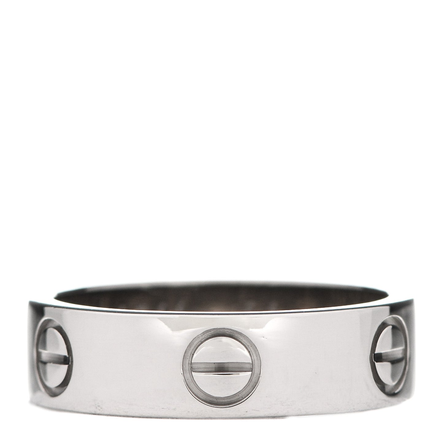 18K White Gold 5.5mm LOVE Ring 56 7.5