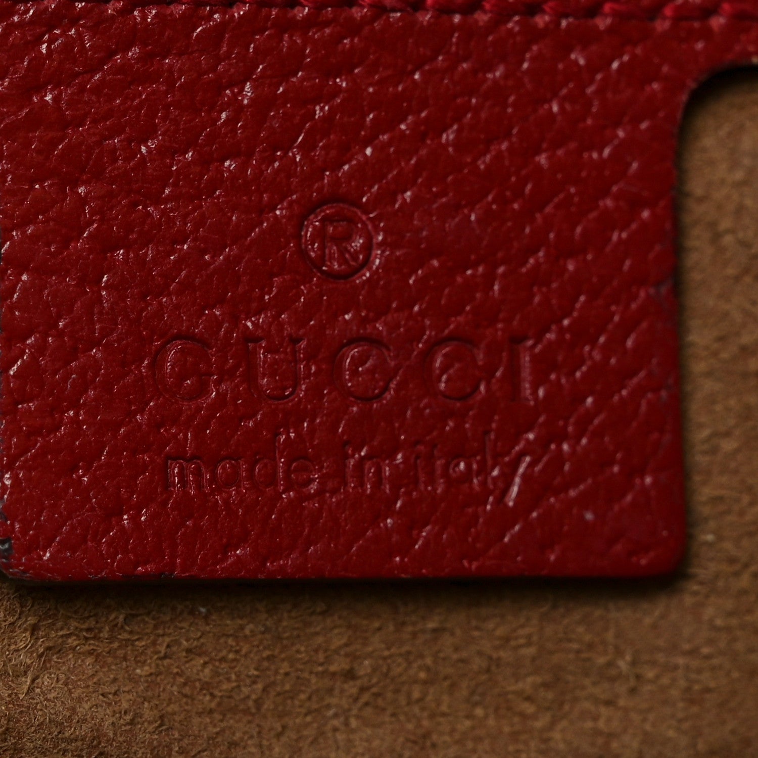Gucci GG Supreme Monogram Tian Medium Shopping Tote Beige Multicolor Red 6 of 13