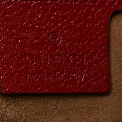 Gucci GG Supreme Monogram Tian Medium Shopping Tote Beige Multicolor Red 6 of 13