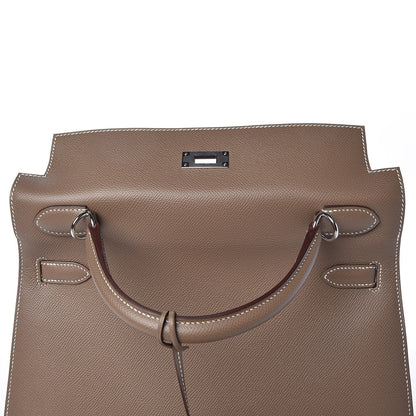 Hermes Epsom Kelly Sellier 32 Etoupe 16 of 35