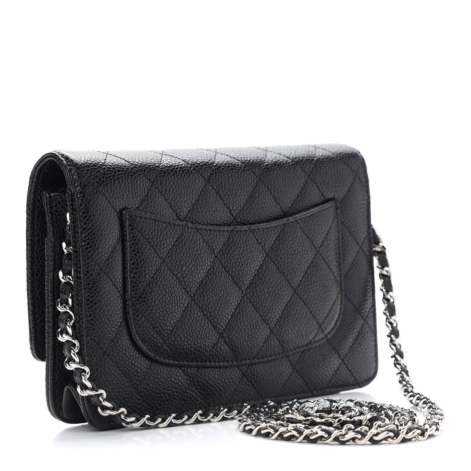 Chanel Caviar Quilted Wallet On Chain WOC Black 3 of 10