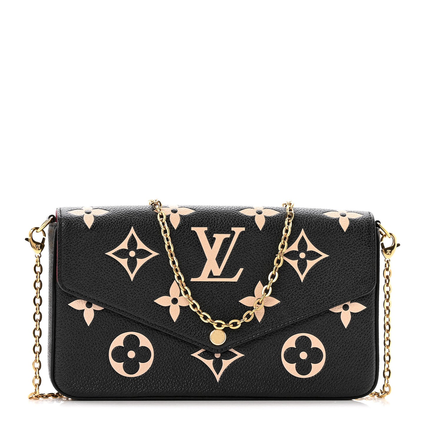 Empreinte Monogram Giant Felicie Pochette Black Beige
