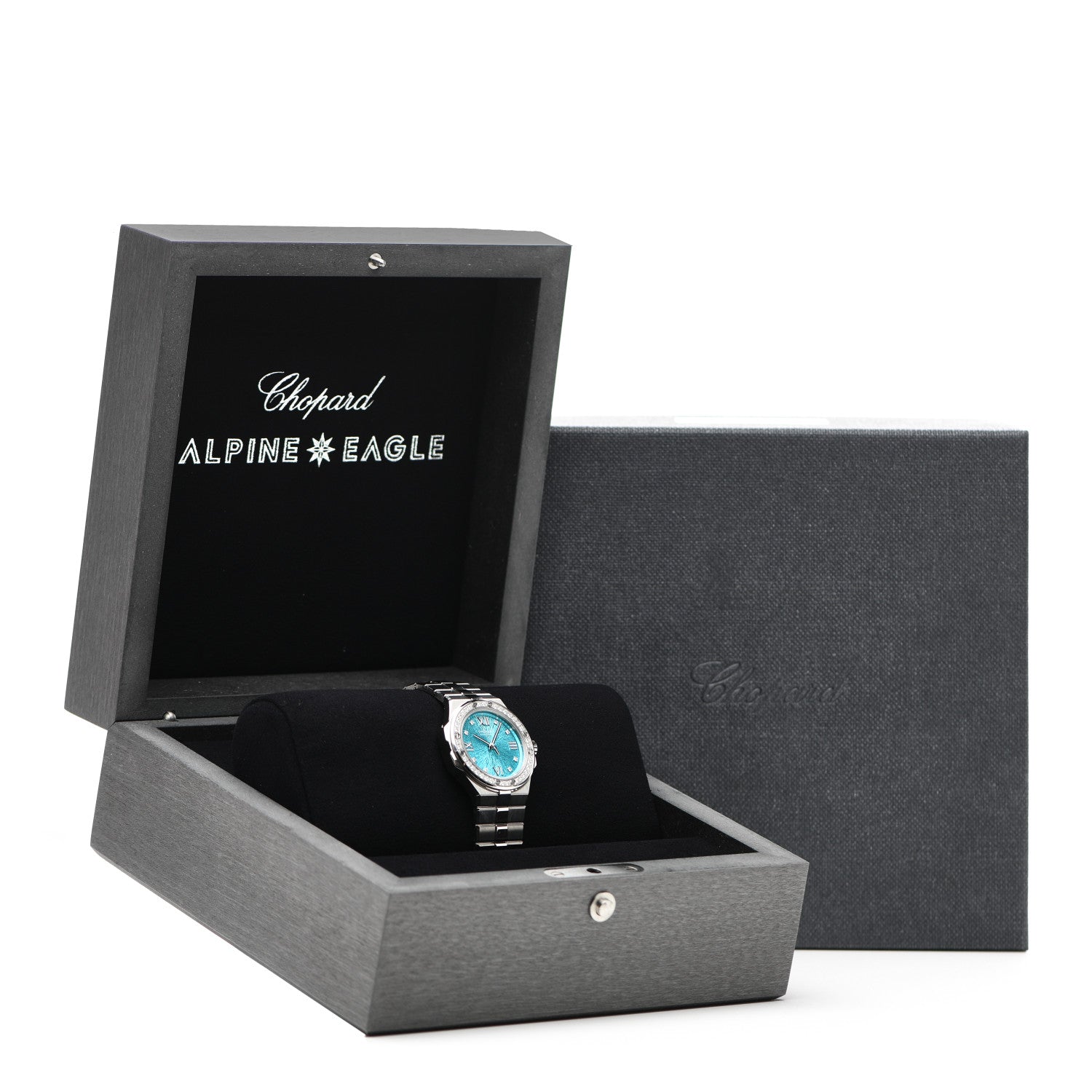 Chopard Lucent Steel Diamond Bezel 36mm Alpine Eagle Automatic Watch Maritime Blue 5 of 5