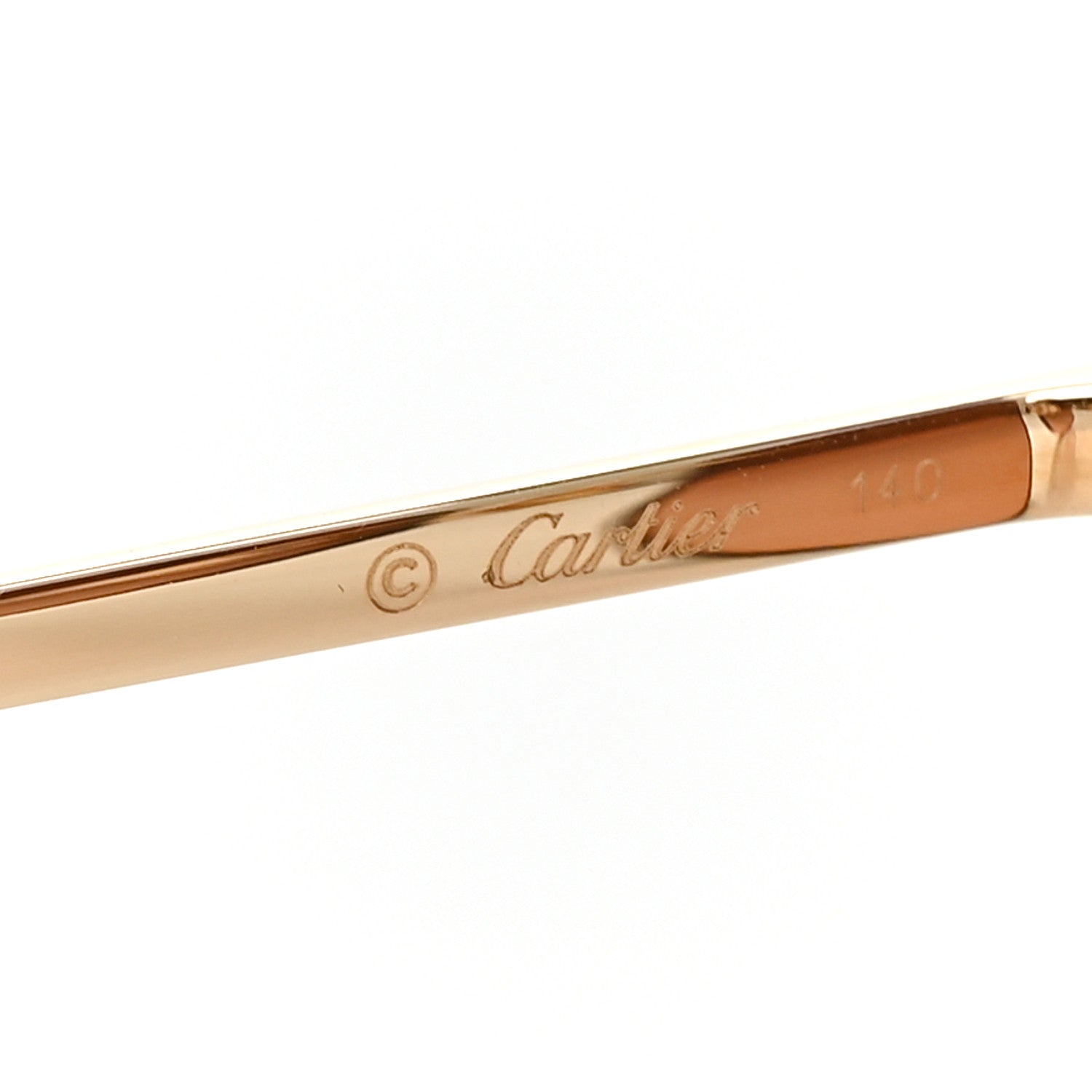 Cartier Metal C Decor CT0037RS Sunglasses Gold 5 of 8