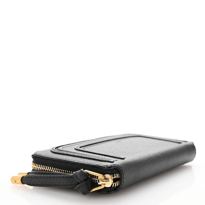 Chloe Grained Calfskin Marcie Long Zip Around Wallet Black 4 of 7