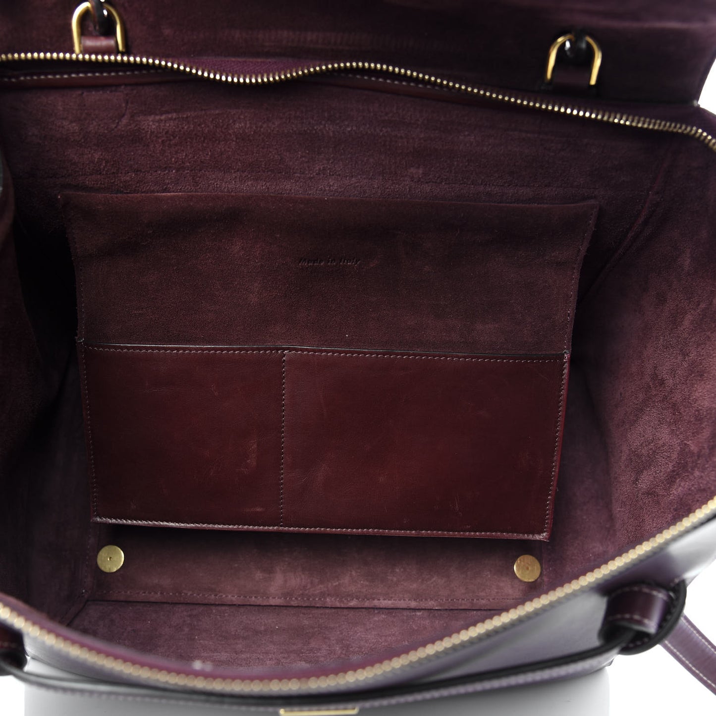 Natural Calfskin Small Belt Bag Burgundy
