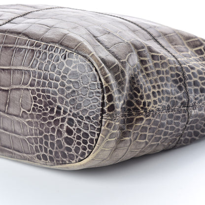 Givenchy Calfskin Crocodile Embossed Medium Nightingale Brown 9 of 11