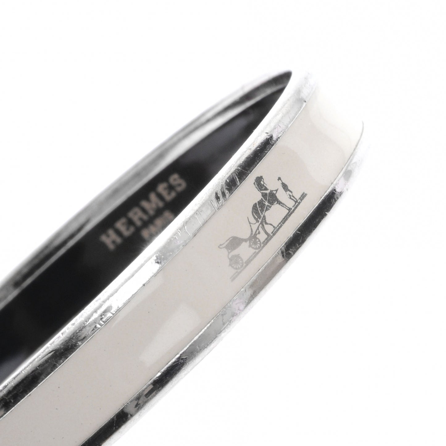 Enamel Narrow Caleche Printed Bracelet PM 65