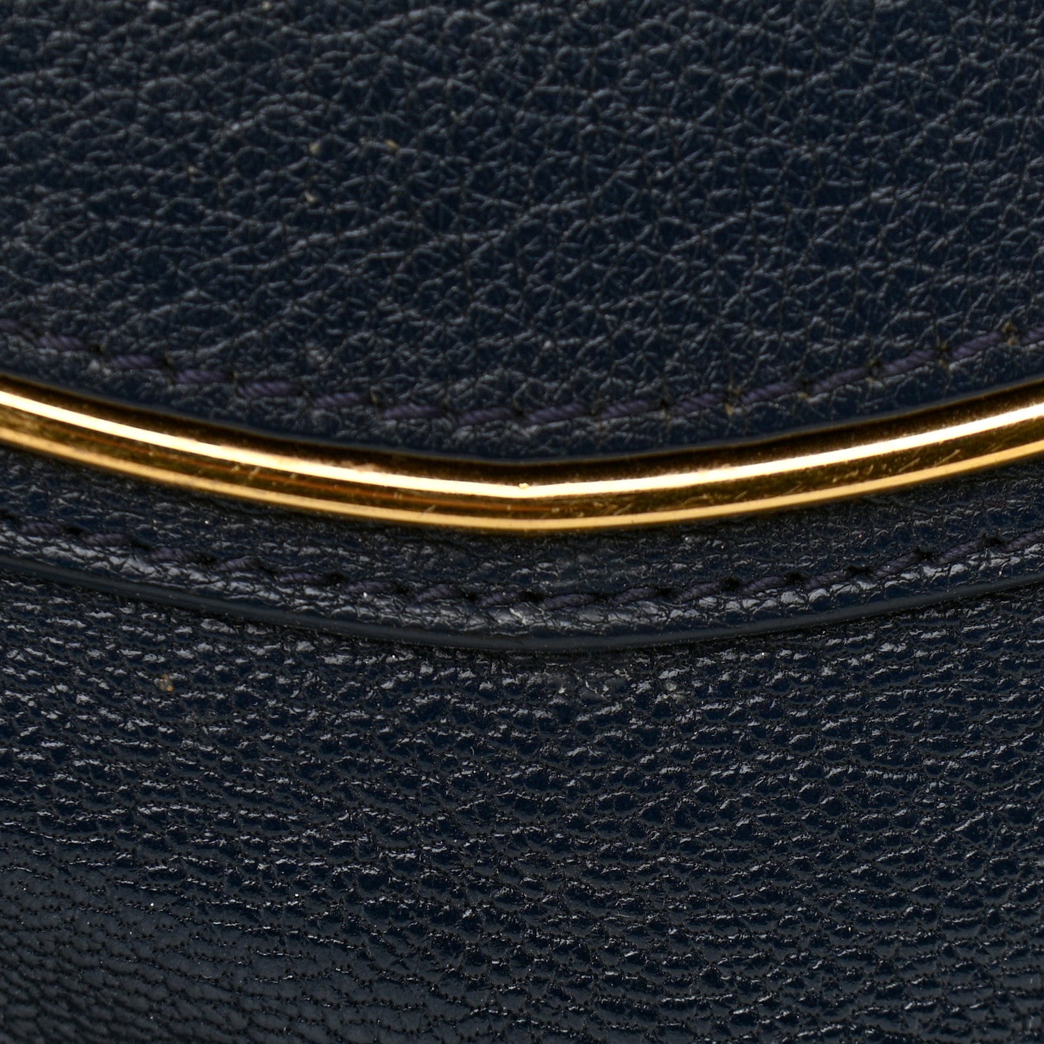 Balenciaga Chevre Gold Metallic Edge Hardware Backpack Bleu Nuit 13 of 15