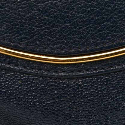 Balenciaga Chevre Gold Metallic Edge Hardware Backpack Bleu Nuit 13 of 15
