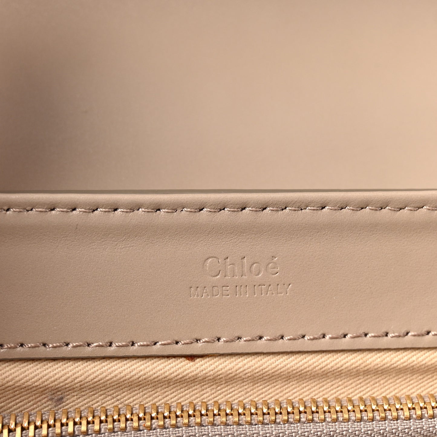 Shiny Calfskin Suede Small C Double Carry Bag Motty Grey