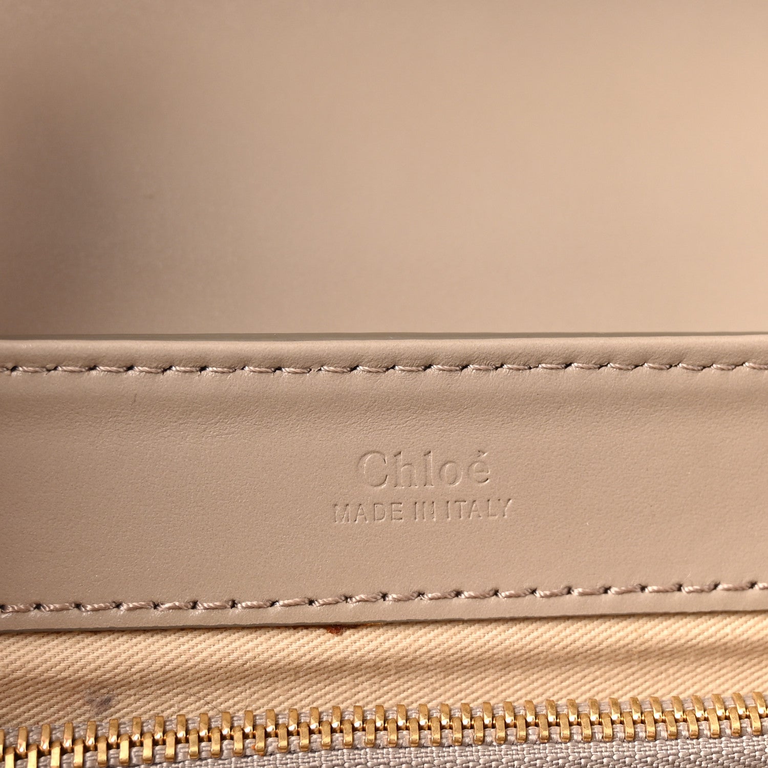 Chloe Shiny Calfskin Suede Small C Double Carry Bag Motty Grey 6 of 9