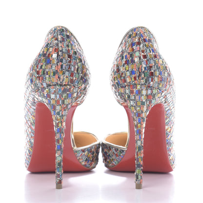 Christian Louboutin Tresse Vitraux Specchio Iriza 100 Pumps 35 Multicolor Silver 5 of 9