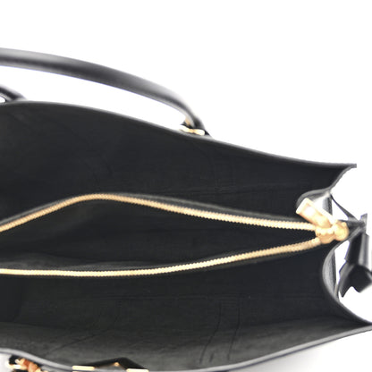 Louis Vuitton Monogram Cuir Plume Very Tote GM Black 5 of 9