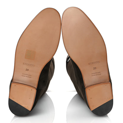 Hermes Suede Kelly Jumping Boots 39 Ecorce 7 of 12