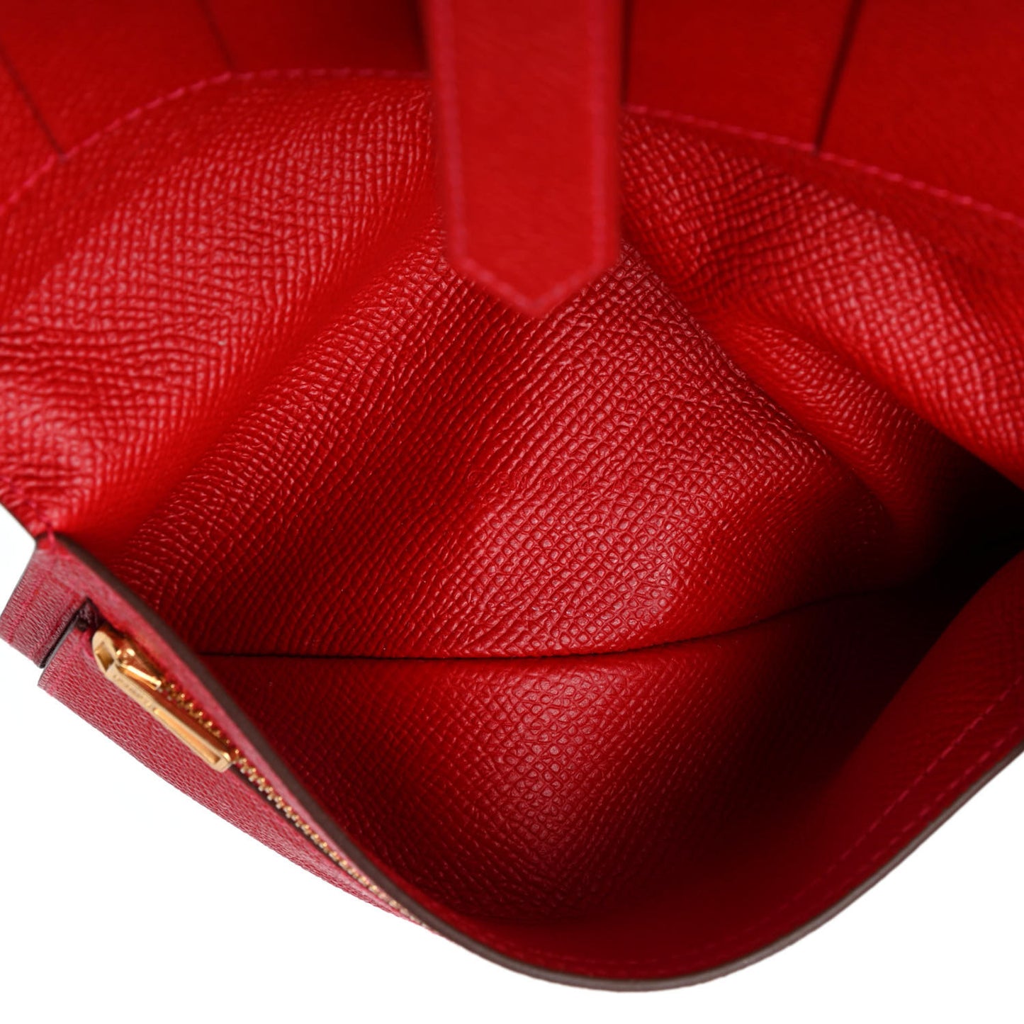 Epsom Bearn Gusset Wallet Rouge Casaque