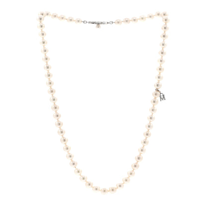 Mikimoto 18K White Gold Akoya Cultured Pearl 6-6.5mm Strand Necklace 16" 3 of 5