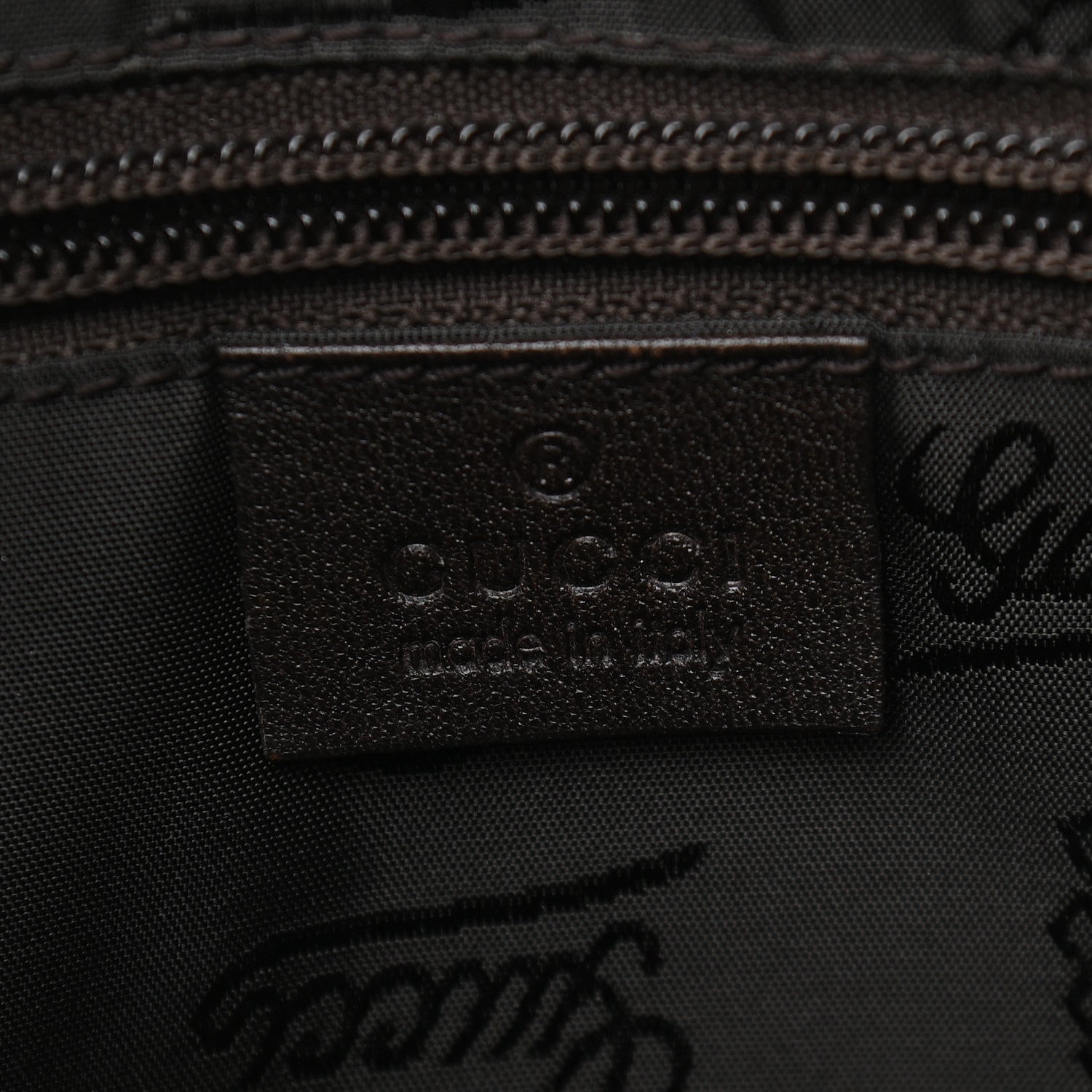Gucci Guccissima Medium Flat Messenger Bag Dark Brown 5 of 8