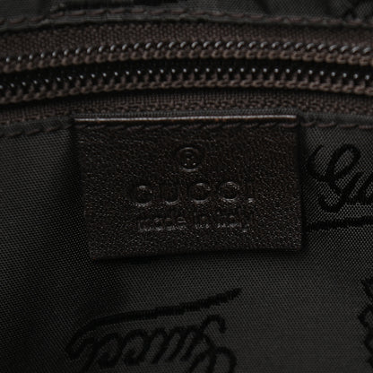 Gucci Guccissima Medium Flat Messenger Bag Dark Brown 5 of 8