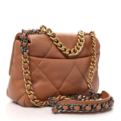 Chanel Lambskin Quilted Medium Chanel 19 Flap Brown 3 of 8