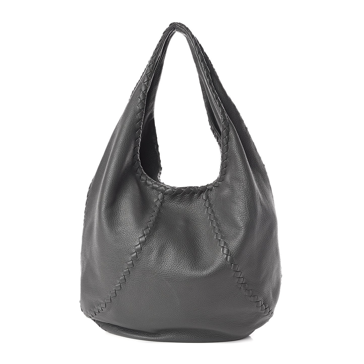 Cervo Deerskin Large Hobo New Grey