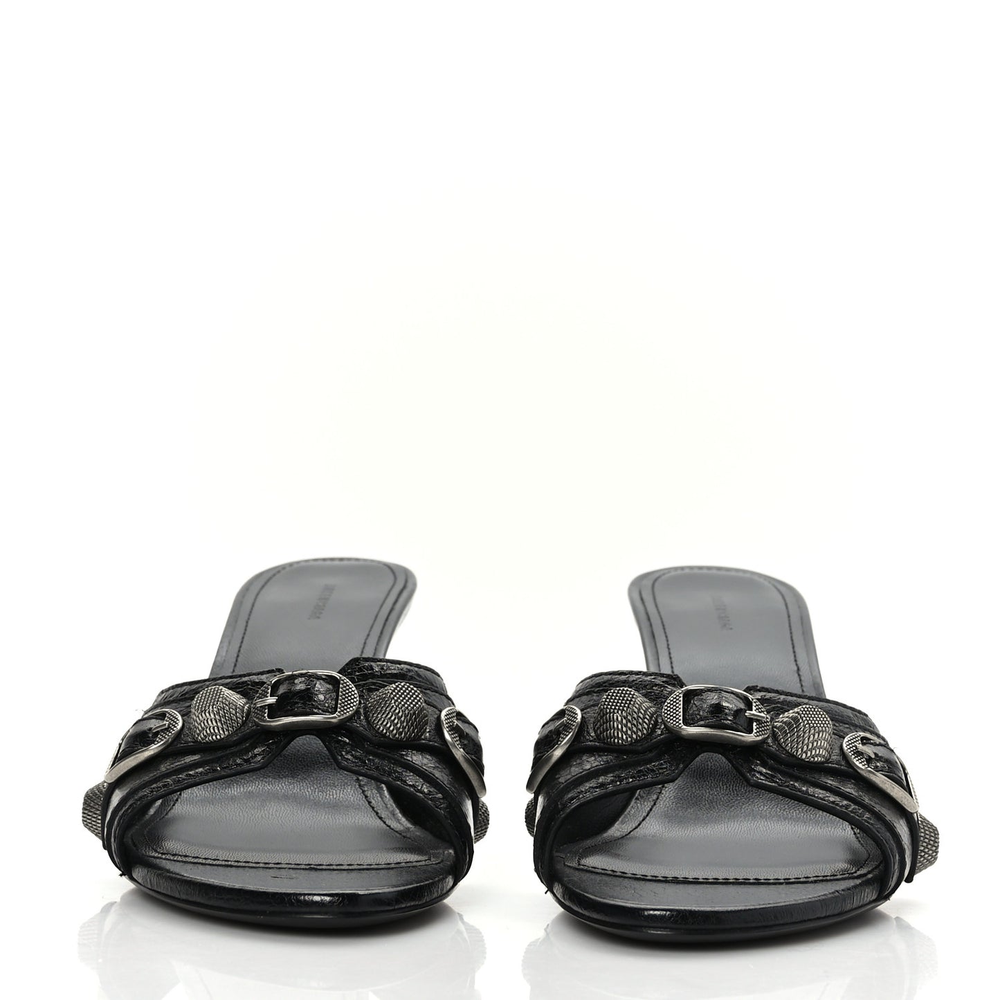 Agneau Arena Cagole 50mm Slide Sandals 38 Black